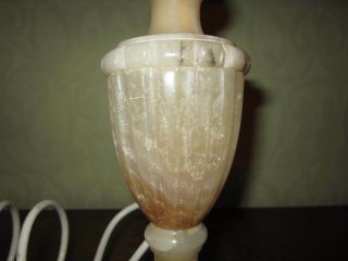 An old marble or alabaster table lamp 4