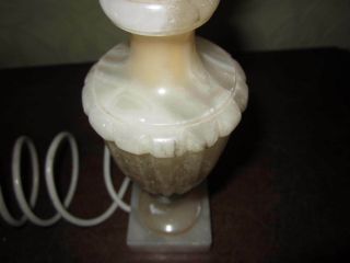 An old marble or alabaster table lamp 5