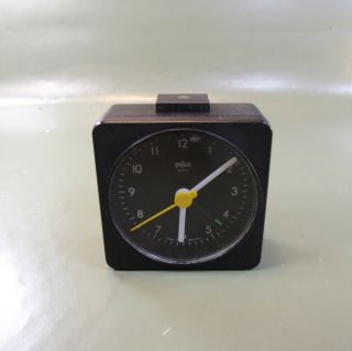 Vintage Braun travel alarm clock Type 3855/AB1A.  Clock & Alarm.  GERMANY 4