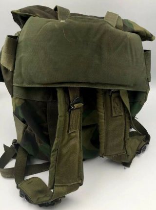 Vintage Camouflage U.  S Army Military Combat Nylon Field Pack LC - 1 ALICE Backpack 2