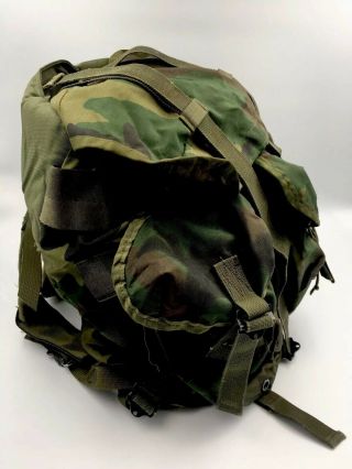 Vintage Camouflage U.  S Army Military Combat Nylon Field Pack LC - 1 ALICE Backpack 5