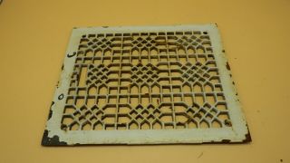 Antique Victorian Architectural Cast Iron Heating Floor Register Grate 12 " X14 "