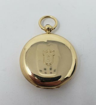 Patek Philippe Co 18k Gold Baltimore Pocket Watch w/ Case,  Key Geo.  W.  Webb 31MM 2