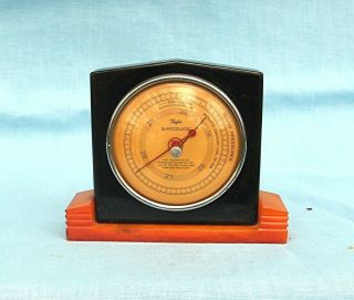 Art Deco Bakelite Barometer With Adjustment For Sea Level Locations