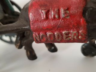 Very Rare,  Vintage,  Cast Iron Monkey,  Driving a Horse Drawn Wagon 3