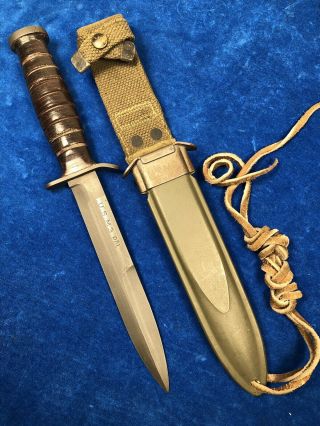 Ww2 Usm3 Pal Blade Mark Trench Knife W M8 Sheath Wwii