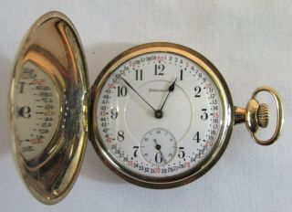 Antique Circa 1918 Illinois Burlington Watch Co.  Pocket Watch 21j Hunters Case