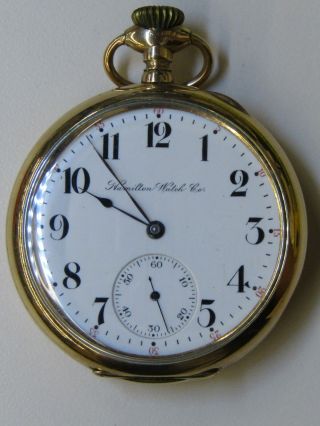 Antique Vintage Hamilton Model 1 Pocket Watch 972 Grade 17 Jewels 16s Repair