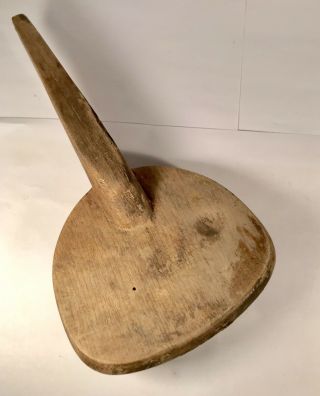 Primitive Antique Treenware Wooden Ladle Or Scoop