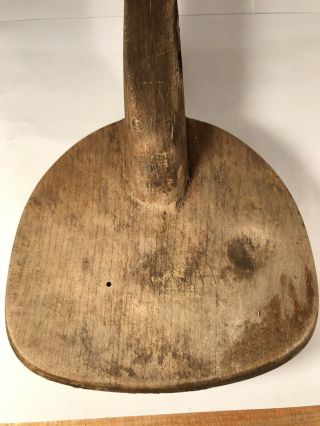 Primitive Antique Treenware Wooden Ladle Or Scoop 5