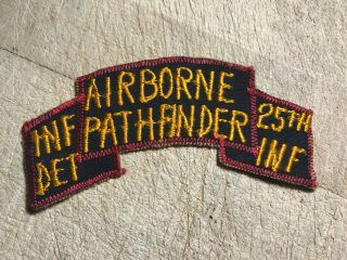 Cold War/vietnam? Us Army Patch - Airborne Pathfinder 25th Inf Inf Det -