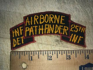 Cold War/Vietnam? US ARMY PATCH - AIRBORNE PATHFINDER 25th INF INF DET - 2