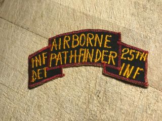 Cold War/Vietnam? US ARMY PATCH - AIRBORNE PATHFINDER 25th INF INF DET - 5