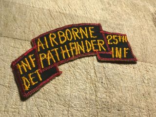 Cold War/Vietnam? US ARMY PATCH - AIRBORNE PATHFINDER 25th INF INF DET - 6