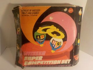Rare Mattel Vintage Wizzzer Trick Top Competition Set Complete 1970