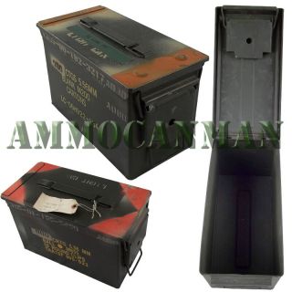 2 Cans Grade 2 50 Cal Empty Ammo Cans 2 Total