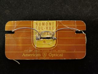 Very Rare WHITE GOLD Filled Numont - American Optical 4