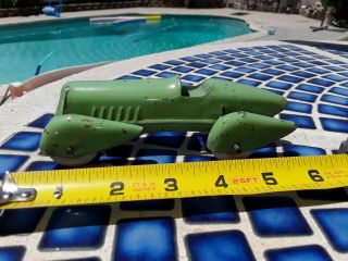 Rare Pressed Steel 6 " Green 1930s Wyandotte Boat Tail Racer