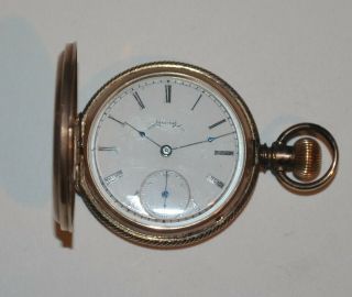 1888 Elgin 6 Size 11 Jewel Model 1 94 Grade Hunter Case Pocket Watch Exc Runner