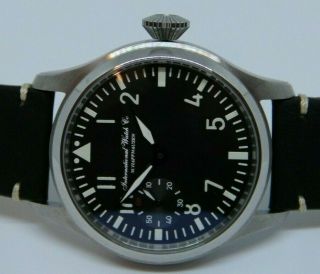 Unique Iwc Schaffhausen Cal.  73 Ca 1929 Chronometer Pilot Style Marriage Watch