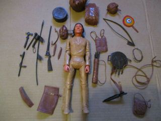 Marx Johnny West Chief Cherokee Figure W/accessories,  Very 60s70s