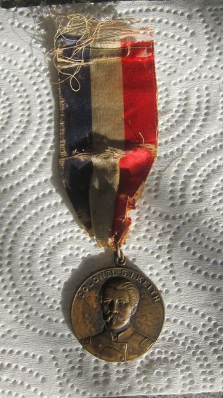 Civil War - G.  A.  R.  Delegate Medal & Ribbon,  1928 Columbus,  Indiana Encampment