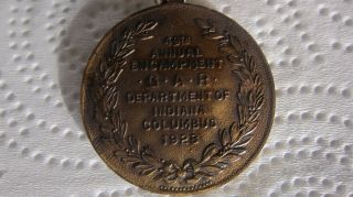 Civil War - G.  A.  R.  Delegate Medal & Ribbon,  1928 Columbus,  Indiana Encampment 3