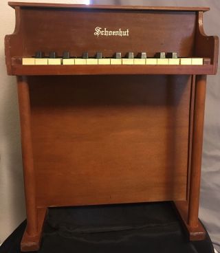 Vintage Schoenhut Child Kids Upright Piano Toy Keyboard Wood Musical Instrument