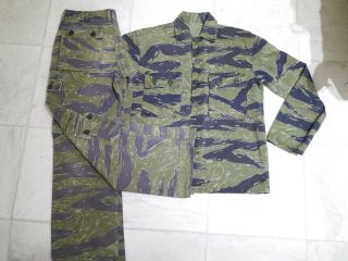 Rare Set Tiger Stripe Tadpole Heavyweight Shirt & Pants Us Army Special Forces