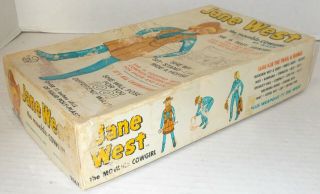 MARX vintage JANE WEST 1st version figure in VARGAS BOX,  MANY ACCESSORIES johnny 5