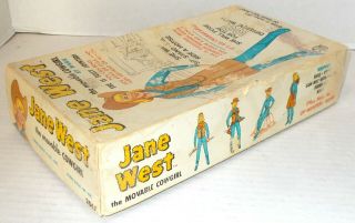 MARX vintage JANE WEST 1st version figure in VARGAS BOX,  MANY ACCESSORIES johnny 6