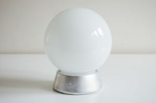 Vintage Mid - Century 6 Inch Globe Ceiling Light – Milk Glass – 1950s Salvage