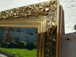 Very Attractive Large Gilt Framed Bevelled Edged Mirror 2