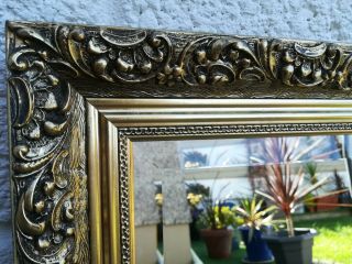 Very Attractive Large Gilt Framed Bevelled Edged Mirror 4