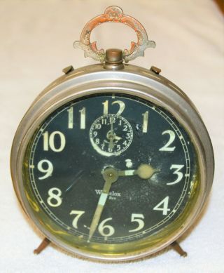 Antique Westclox Big Ben Alarm Clock Wind Up Peg Leg Nickel 1925