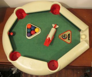 Vintage 1970s Lil Sport Pool Table Top Game Ohio Art 4