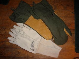 Nos Usgi Cold Weather Trigger Finger Mitten Shells Wool Liners And Cotton Gloves