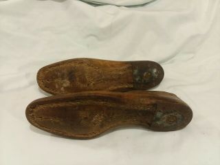 Vintage Antique Wood & Metal Shoe Form Set Attic Farmhouse Find 2