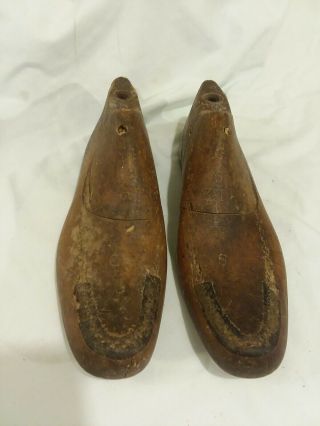 Vintage Antique Wood & Metal Shoe Form Set Attic Farmhouse Find 4