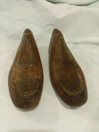 Vintage Antique Wood & Metal Shoe Form Set Attic Farmhouse Find 7