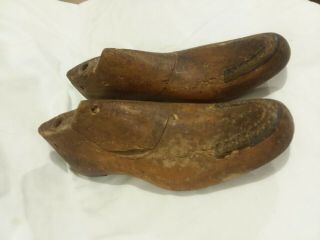 Vintage Antique Wood & Metal Shoe Form Set Attic Farmhouse Find 8