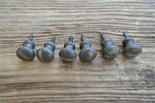 Set Of 6 Cast Iron Small Screw In Drawer Door Knob Pull Handle Bureau Knob Wh15