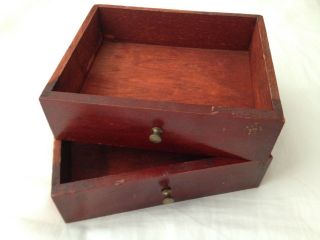 Antique Secretary Desk Drawers With Brass Pull Knobs/handles