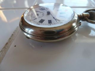 Longines Railway Time keeper 16S Pin set,  Exibition Movement Pocket watch 2