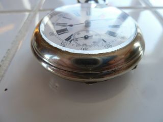 Longines Railway Time keeper 16S Pin set,  Exibition Movement Pocket watch 3