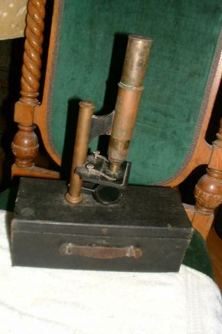 Gundlach Manhattan Optical Simplex Microscope Antique