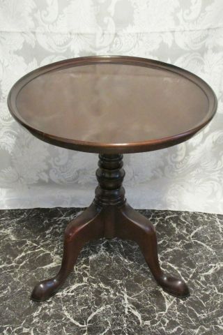 Fine Quality George Iii Style Solid Mahogany Wine / Side Table Perfect Cond.