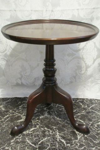 FINE QUALITY GEORGE III STYLE SOLID MAHOGANY WINE / SIDE TABLE PERFECT COND. 2