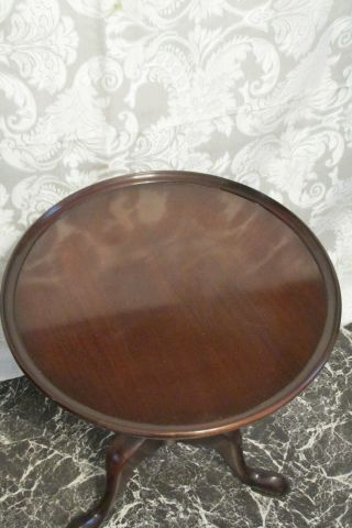 FINE QUALITY GEORGE III STYLE SOLID MAHOGANY WINE / SIDE TABLE PERFECT COND. 3