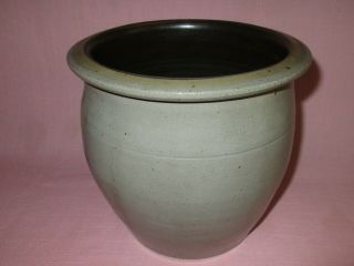 Antique 19th C Stoneware Decorated Sipe & Sons Williamsport PA Cream Jar Crock 2